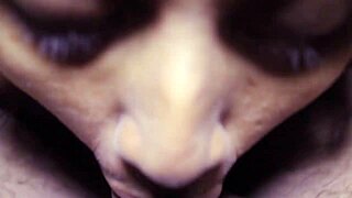 Susy sucks and swallows sluts after blowjob