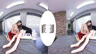 Virtual reality taboo, hardcore fucking and blowjobs