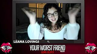 Nubile and horny: Leana enjoying being a pornstar