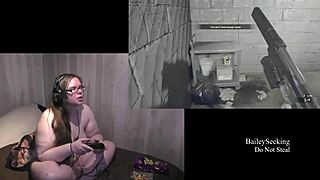 In this video, Monster girl Show off her naturals tits and big juicy ass