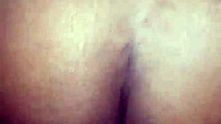 Bent over in doggystyle for creamy creampie backshots