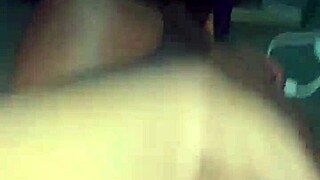 Bent over in doggystyle for creamy creampie backshots