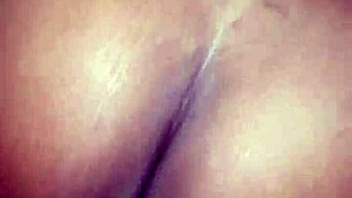 Bent over in doggystyle for creamy creampie backshots