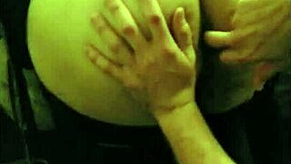 This cuckold girlfriend gets butt fucked by a stranger with cock ring