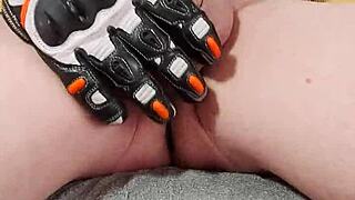 Morning Handjob With Gloves To Cumshot?