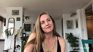 Why does sexy Sarah finger herself to orgasm?