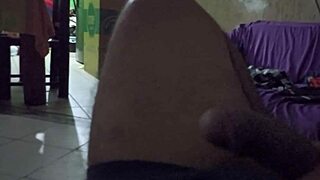 i watch my mom cook in the kitchen while jerking off in the living room, feeling the voyeur thrill of mexican amateurs