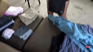 Oh, That Asian Maid Moans As I Cum On Her Bare Feet After A Hot Footjob!