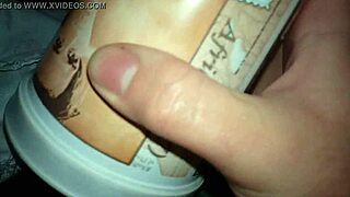 Using Homemade Fleshlight To Cum Hard With Intense Toys And Amateur Masturbation.