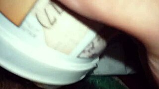 Using Homemade Fleshlight To Cum Hard With Intense Toys And Amateur Masturbation.