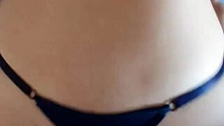 My wife moans loudly on all fours during hardcore creampie action