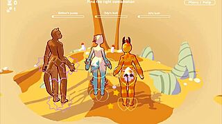 Odymos hentai ep 10 features bisexual threesome with mushroom dildos outdoors