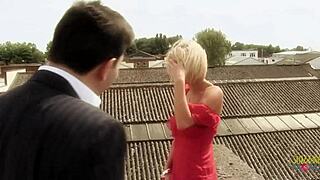 these milfs in the office are seducing the pastor with big boobs into a foursome