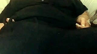 mature blonde milf fingers herself and cums during financial domination session