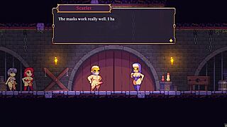 scarlet maiden hentai game ep 6 explores underworld with three-boobed monstergirl