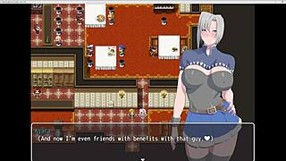 Kiara the knight gets fingered and banged with toys in hentai game