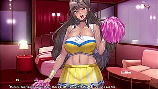 Overwhelmed with desire, I cum deep inside the hentai cheerleader in episode 4