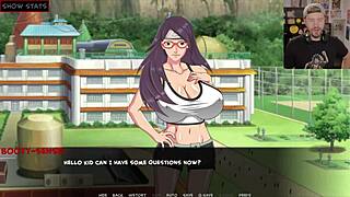 What would you do if this Naruto character was bound on the floor? Sarada training the last war