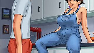 summertime saga aunt diane scenes compilation