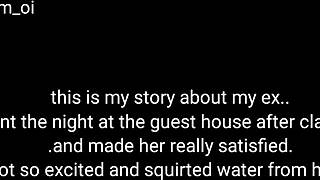 Ex-boyfriend fucks me in guest house after class, making me squirt.