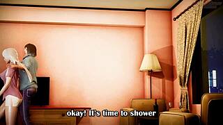 Amazing futa hentai creampie in the bathroom! Is it the hottest anal sex yet?