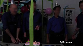 Surprise Gangbang Party At The Security Office