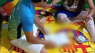 See these beautiful young girls getting drooling drunk and surrendering their pee-tunnels in this home made video