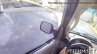 legal age teen ava taylor gets rough hardcore blowjob and orgasm