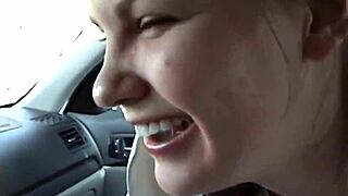 Teen sucks boyfriend's cock intensely