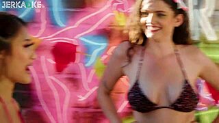 Jerkaoke Gets Wet And Wild With The Hottest Asian Teen Babes In Lesbian Comedy