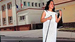 Ever seen a hot striptease on the street with Agarabas and Olpr?