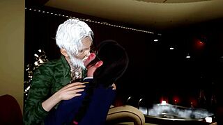 Dva Fucks Old Man in Overwatch to Pay for School with Intense Action