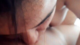 Latina Sucks Big Black Cock for TV Help in Homemade Clip