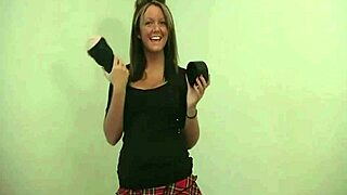 Kayden Krush rubs fleshlight and fingers her pussy to orgasm