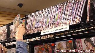 Gloryhole babe says, 'suck my big cock and get creampied.'