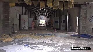 British milf Lady Sonia shows off her large breasts