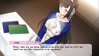Erovoice part 5 features anime hentai game with anal and assfucking