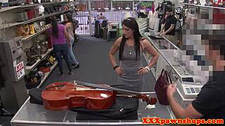 Wow! Pawnshop Musician Deepthroating Hard in Hidden Shop Cam!