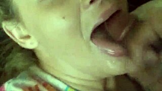Blonde Slut Receives Intense Facial Cumshot