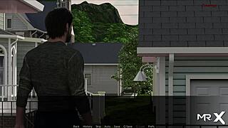 Uncensored anime hentai girl gives detailed pool blowjob in pine falls game scene 11