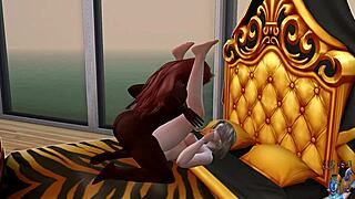 金发黑发妹海滩狂玩5