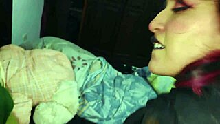 i film my goth girlfriend getting fucked and filled with cum