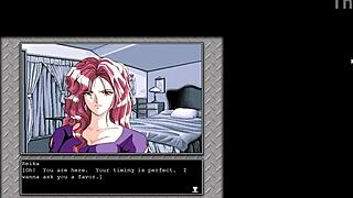 Intense adult game massage session with anime hentai elements