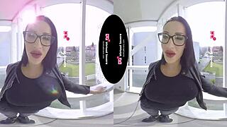 Hot German Big Tits Tranny in POV VR Fingering and Masturbation