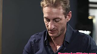 Taboo stepdaughter choked and drilled roughly in glamour closeup.