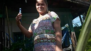 Latina amateur masturbates her ass and natural tits in virtual porn date via whatsapp