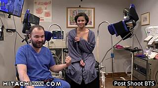 rebel wyatt gets intense hitachi wand orgasms from doctor tampa during college physical