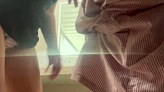 My tempting stepsister, your amazing butt in those shorts is driving me crazy, stop, we'll get caught in the kitchen!