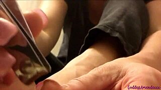 i worship goddess amanda's barefoot feet in this milf fetish session