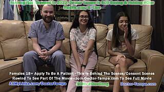 doctor tampa examines aria nicole's pussy 😏